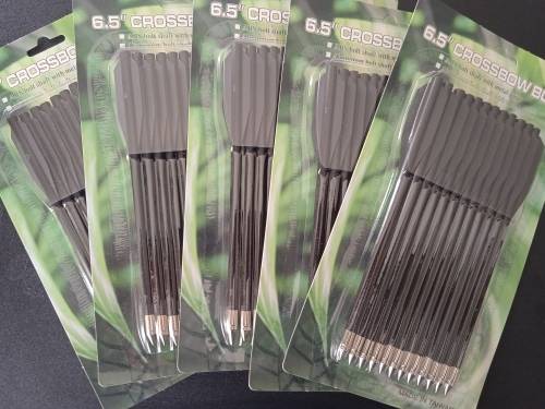 Plastic Bolts Arrows 6.5`` Metal tipped