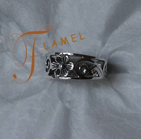 STERLING SILVER TOE RING WITH FLOWER