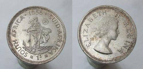 South Africa 1956 - 1 Shilling - FREE SHIPPING