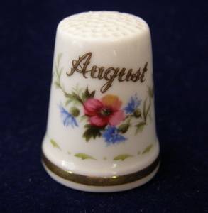 Royal Albert Flowers of the Month THIMBLE - August