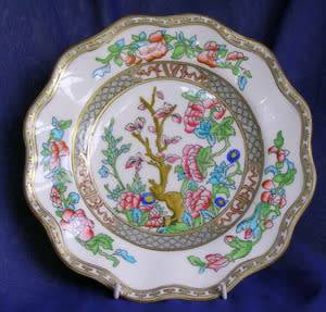 COALPORT Fluted Sideplate - Indian Tree
