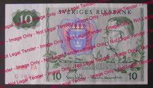 BANKNOTE - Swedish Riksbank 10 Kronor