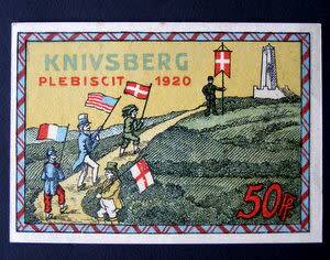 German NOTGELD - 50pf. Knivsberg Plebiscit 1920
