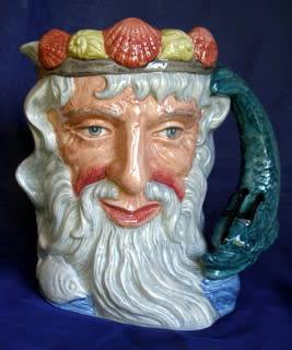 Royal Doulton LARGE CHARACTER JUG - Neptune