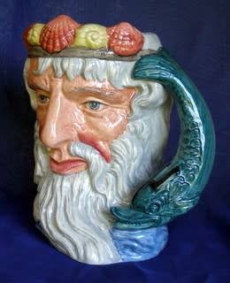 Royal Doulton LARGE CHARACTER JUG - Neptune
