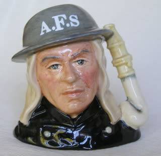 Royal Doulton CHARACTER JUG - Auxiliary Fireman (see description)