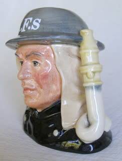 Royal Doulton CHARACTER JUG - Auxiliary Fireman (see description)