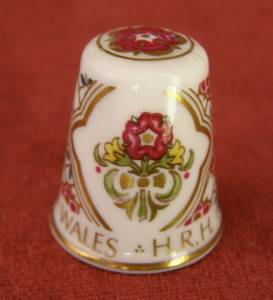 Spode THIMBLE - Birth of Prince William of Wales, 1982
