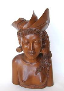 Beautiful Carved Bust of a Woman