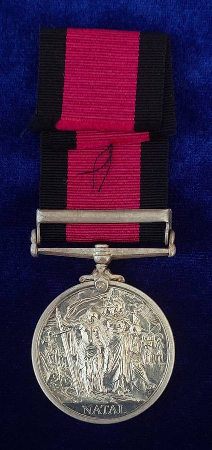 - Natal Rebellion Medal with 1906 Clasp # CPL : J. Allan, Royston`s Horse. -