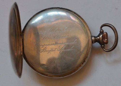 1920s Junghans Breguet spiral pocket watch