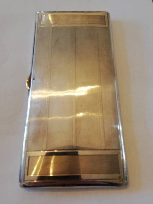 Large Hallmarked Silver Cigarette Case
