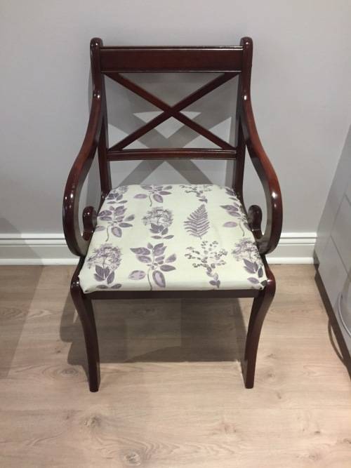 Dining table 12 chairs and display cabinet