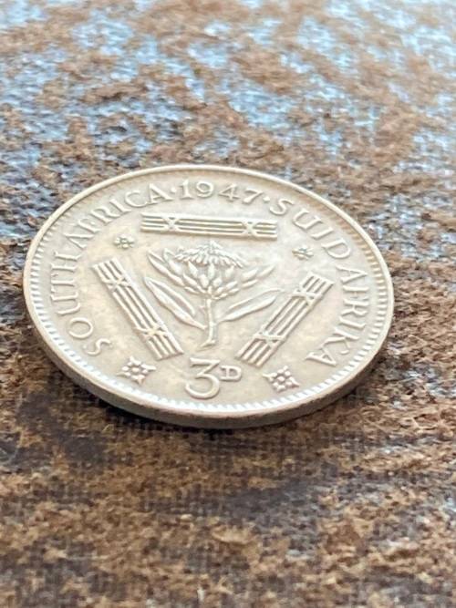 1947 Silver 80% Tickey - Good Lustre - See Photographs