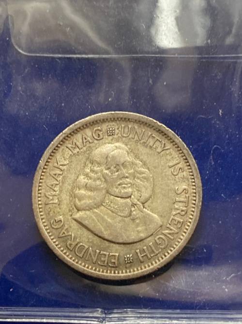 1963 South Africa 10c Silver - Eendrag Maak Mag