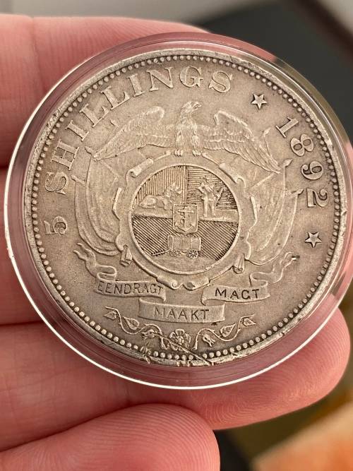 1892 ZAR Five Shillings