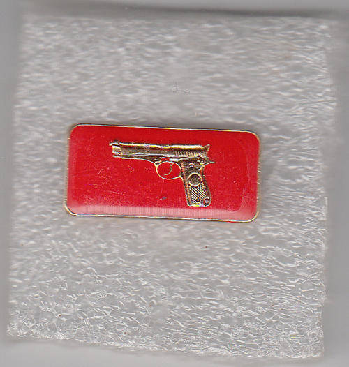 SMALL ARMS QUALIFICATION  BAR FOR HAND GUNS 2 PINS  SA ARMY
