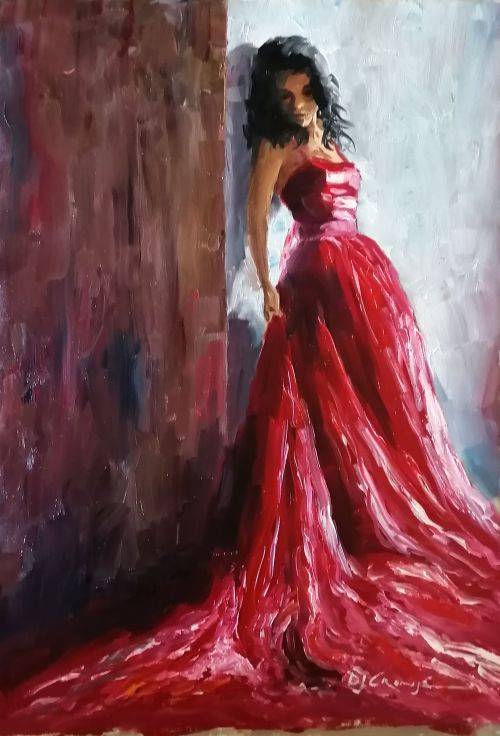 Brighten my world 2, oil painting by Danie Cronje, unframed