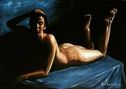 Nude 70, oil painting by Danie Cronje, ready to hang
