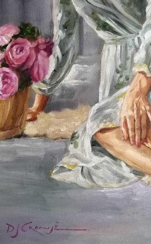 My Time, oil painting by Danie Cronje on canvas roll, unframed