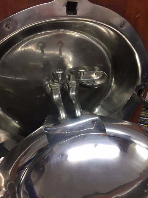 South African Railways Corridor wash basin complete