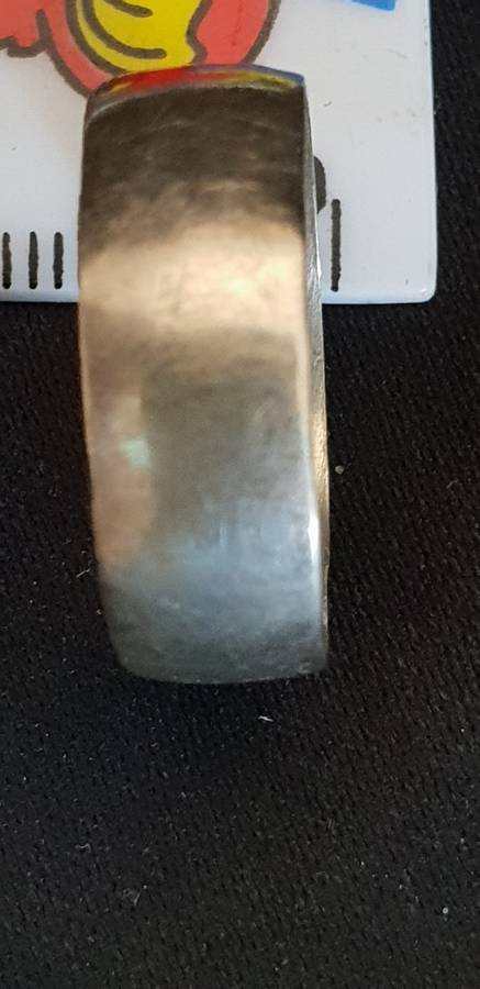 Genuine sterling silver gents ring