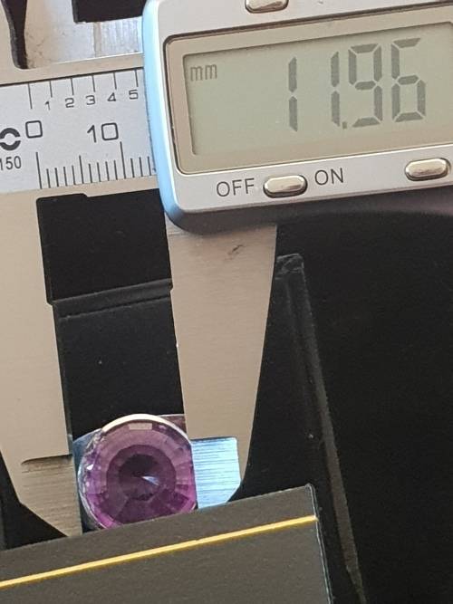 Large Silver and Amethyst Ring