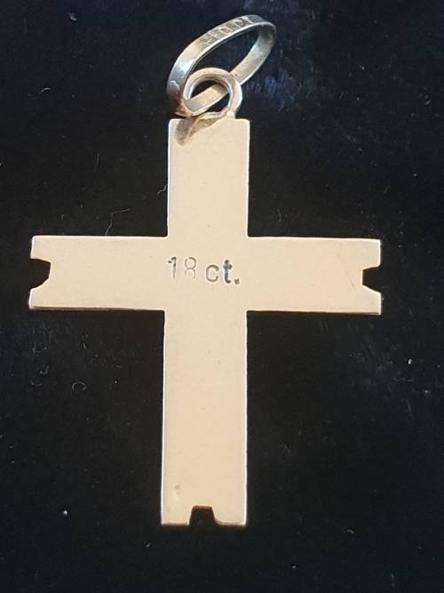 VERY CUTE 18CT GENUINE GOLD CROSS