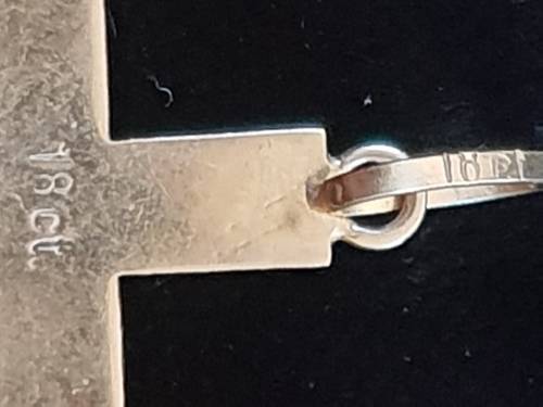 VERY CUTE 18CT GENUINE GOLD CROSS