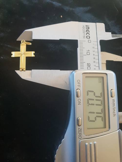 VERY CUTE 18CT GENUINE GOLD CROSS