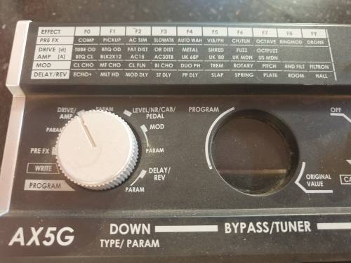 Guitar Multi effects Pedal with reverb- Korg Tone-works AX5G