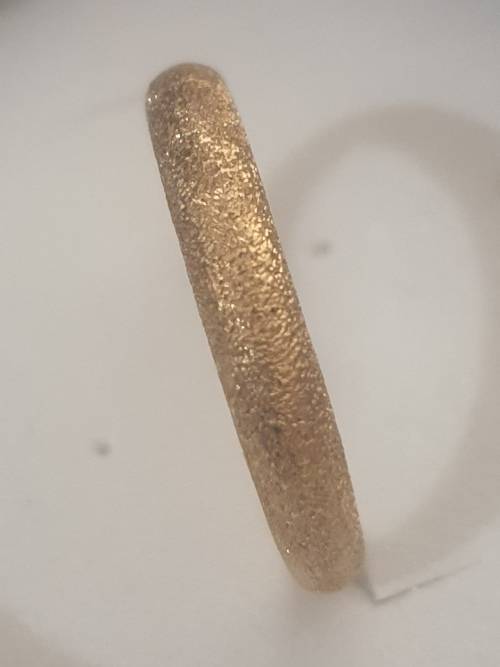 18ct wedding band- made to look rough on top