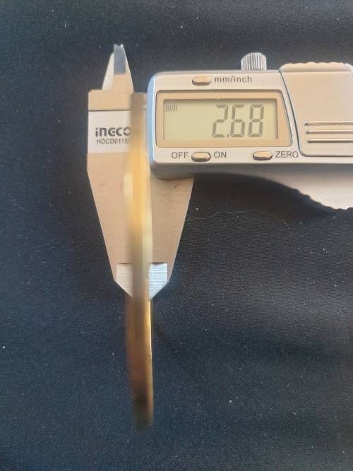 9ct gold bangle 2.68mm width