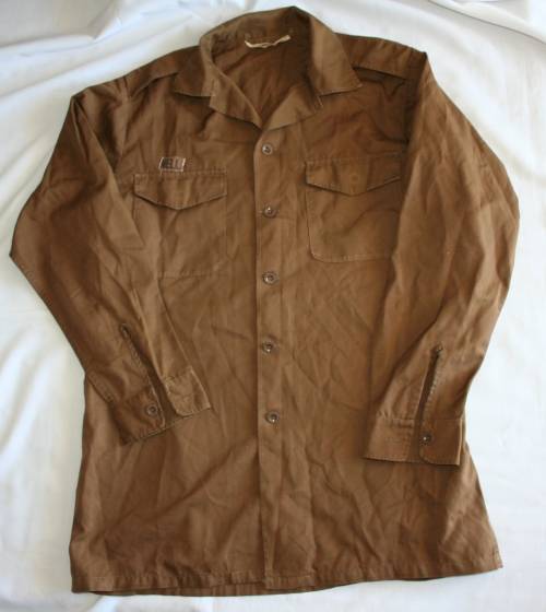 SADF NUTRIA BROWN SHIRT-- EXTRA LARGE -- AS USED IN BUSH WAR