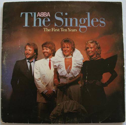ABBA---THE SINGLES, THE FIRST TEN YEARS--DOUBLE VINYL LP RECORD