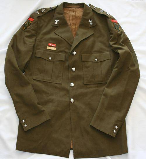 SADF -- STEP-OUT DRESS TUNIC --  INFANTRY CORPS -- LIEUTENANT -- BUSH WAR ERA