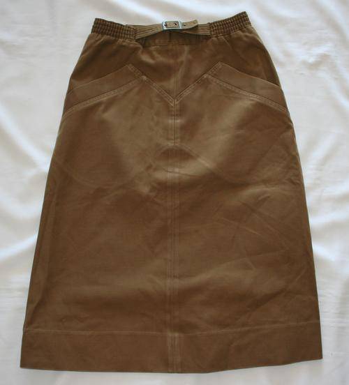 SADF -- FEMALE NUTRIA BROWN SKIRT-- BUSH WAR ERA --RARE