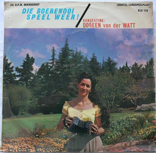 DOREEN VAN DER WATT -- DIE BOERENOOI SPEEL WEER ! -- RARE VINTAGE VINYL LP RECORD
