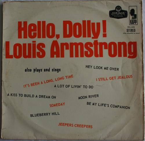 LOUIS ARMSTRONG -- HELLO DOLLY -- VINYL LP RECORD