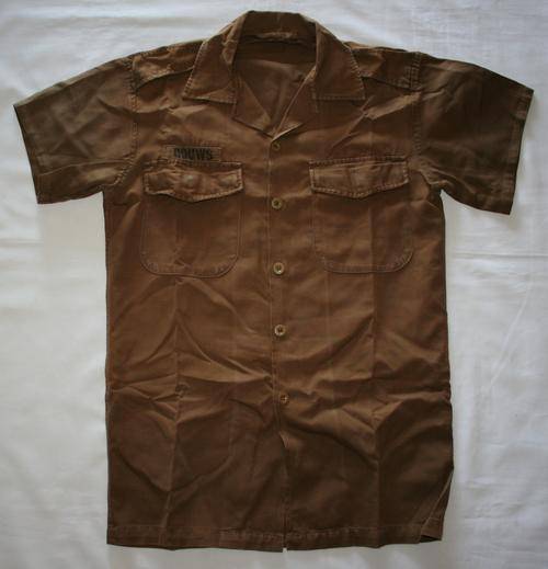 SADF NUTRIA BROWN SHIRT-- SIZE : LARGE -- AS USED IN BUSH WAR