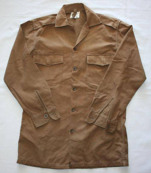 SADF NUTRIA BROWN SHIRT-- SIZE : SMALL -- AS USED IN BUSH WAR
