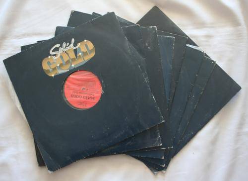 SOLID GOLD -- SET OF 8 RECORDS -- VARIOUS  -- VINYL LP RECORDS