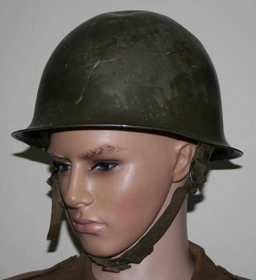 SADF -- ARMY STEEL HELMET WITH INNER LINER--BUSH WAR ERA