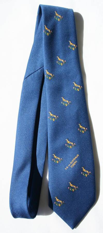 SA RUGBY -- SA VERSUS AUSTRALIA 22 AUGUST 1992 -- TIE NECKWEAR