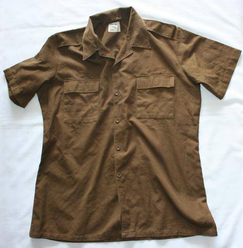 SADF NUTRIA BROWN SHIRT-- SIZE: EXTRA LARGE -- AS USED IN BUSH WAR