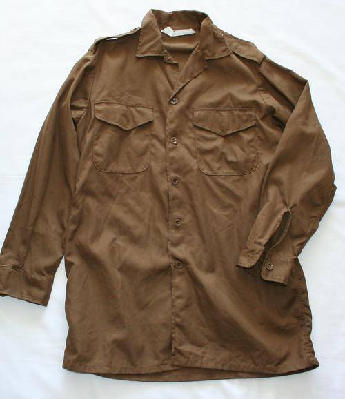 SADF NUTRIA BROWN SHIRT-- LARGE -- AS USED IN BUSH WAR