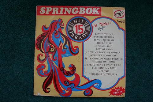 SPRINGBOK HIT PARADE NO: 15 --- VINYL LP RECORD