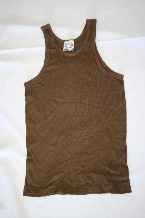 SADF NUTRIA BROWN VEST UNDERGARMENT--SIZE 97cm CHEST-- AS USED IN BUSH WAR