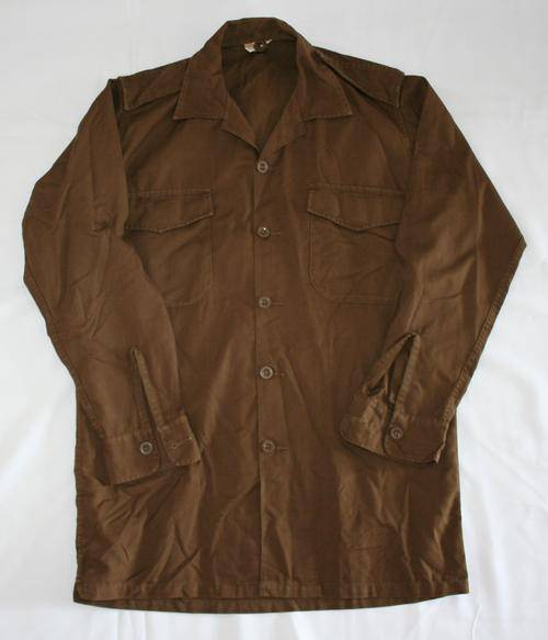 SADF NUTRIA BROWN SHIRT--SIZE:MEDIUM -- AS USED IN BUSH WAR