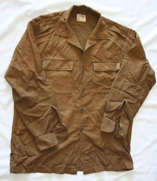 SADF NUTRIA BROWN SHIRT--SIZE : LARGE -- AS USED IN BUSH WAR